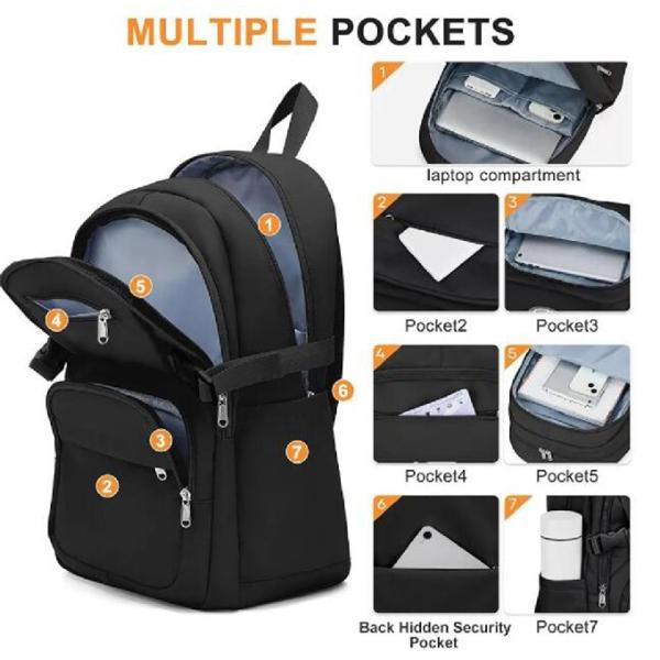 Large Capacity Usb Charging Men'S Backpack Laptop Backpacks