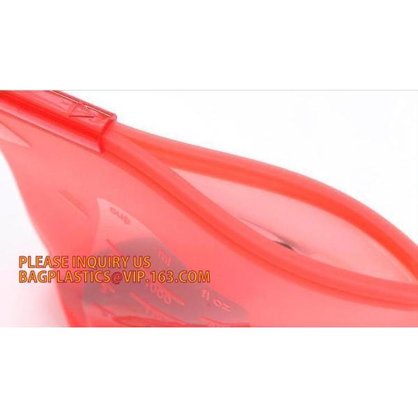 Reusable Silicone Plastic Packaging Food Zip Silicon Freezer Fresh Vegetable Storage Bags,Zip Lock Sandwich Vacuum Silic