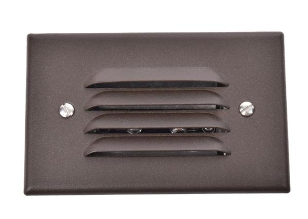 Slim	Recessed LED Outdoor Step Lights  Powder Coated Bronze Trim Finish