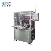 Automatic 50ml Glass Vial Filling And Capping Machine 2400bottle/Hour With Automatic Cap Feeding System For Pharma Liquid Packing