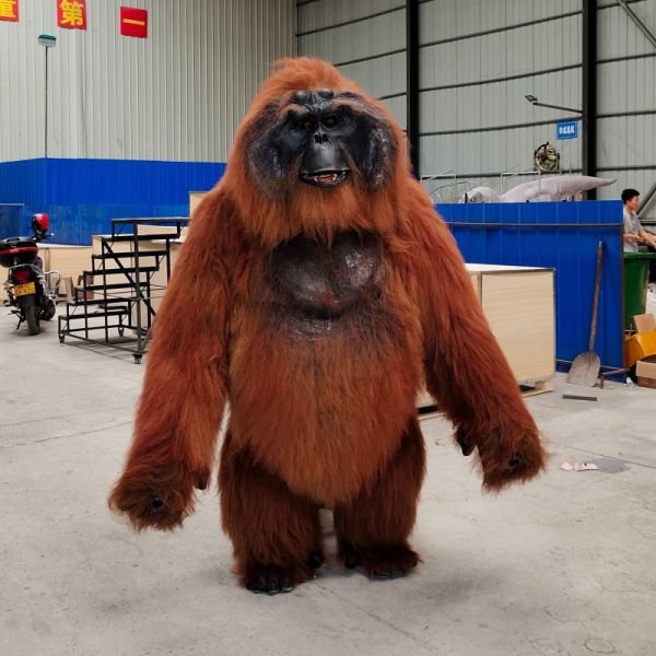 Adult Gorilla Costume Realistic Orangutan Suit For Theme Park