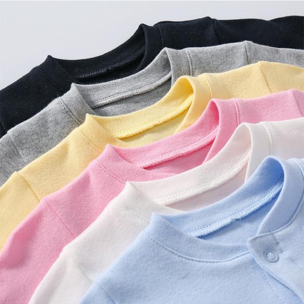 Custom Design Organic Cotton Bamboo Baby Clothes Baby Boy Romper Unisex Onesie Long Sleeve Soft Clothes Baby Bodysuit