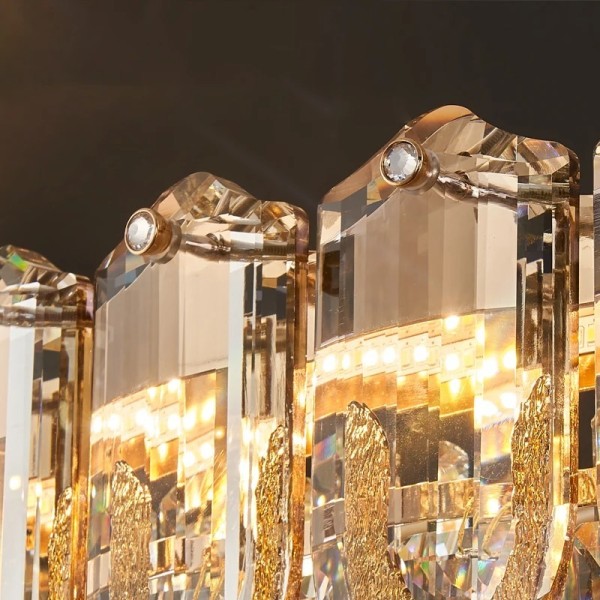Led Light Bedroom Lamps Ceiling Modern Luxury Crystal Lamp Villa Living Room Pendant Light (WH-CY-270)