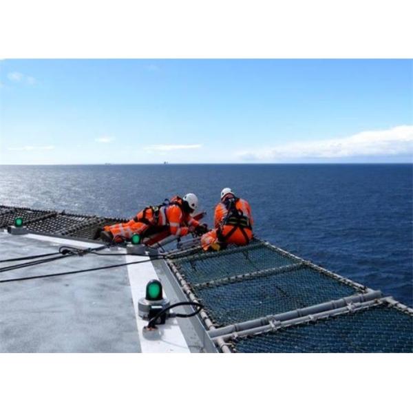 Durable 316L Helipad Safety Net , Helideck Perimeter Net Stainless Steel