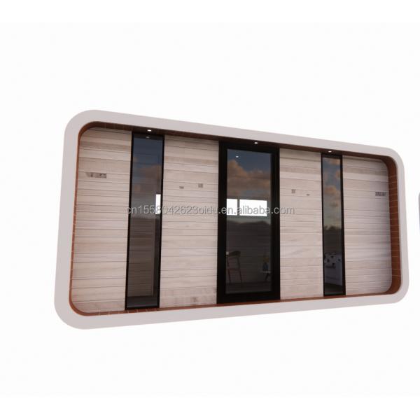 Family Living Wooden Floor 20ft Seashore Holiday Special Shaped House with Customized Color and Fast Installation