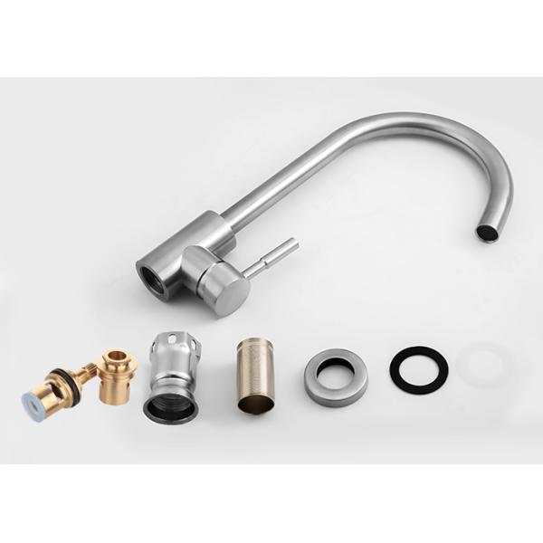 SUS304 Нержавеющая сталь Вытягивающий кухонный кран с одной ручкой