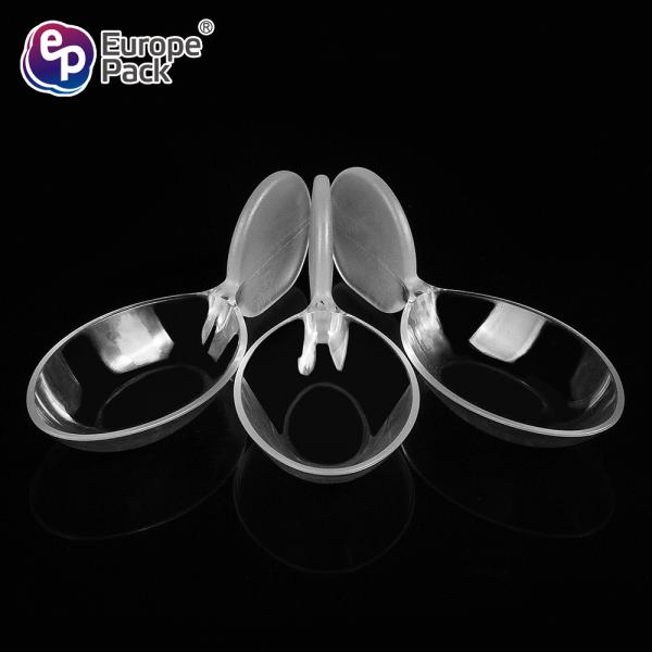 New arrival BPA free PS plastic fish style dessert spoon for restaurant