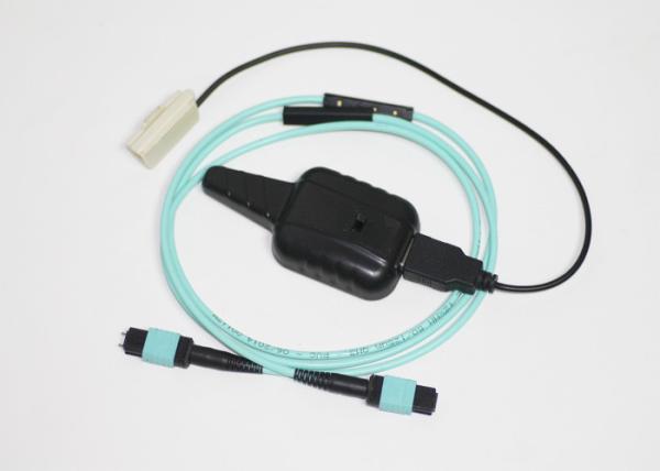 High Density Fiber Optic MPO MTP Cable OM3 Optical Tracing 3.0mm 12 Cores