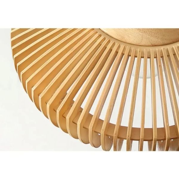 Dining Table Lighting Fixtures Bedroom Home Retro Art Designer Led Wooden Pendant Light(WH-WP-140)