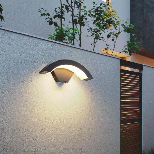 Waterproof IP65 surface acrylic 12W exterior wall lighting fitting outside wall lamp light fixtures