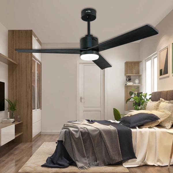 2022 Indoor Decorative BLDC Fan Ceiling Fan Light com controle remoto em cores multicolor