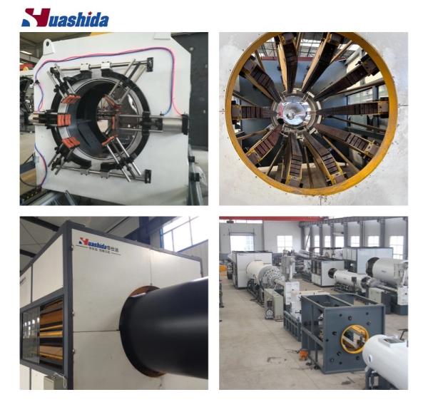 HDPE Jacket Pipe Production Line for PU Foam Pre-Insulated Pipes Diameter 110-560mm
