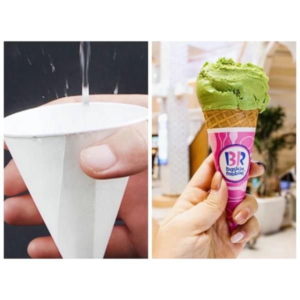 90 gm 100 gm Papel blanco sin recubrimiento de 20,5 'Rol para vasos cónicos de agua