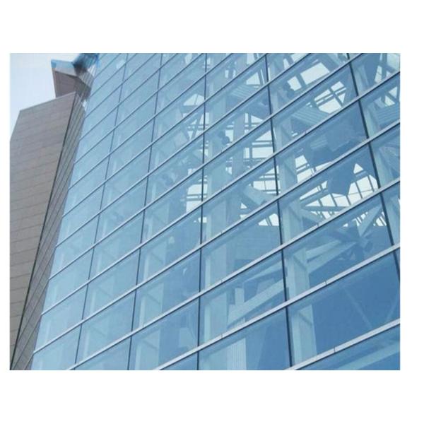 6063 T5 60um Film Glazed Aluminum Curtain Walls Section