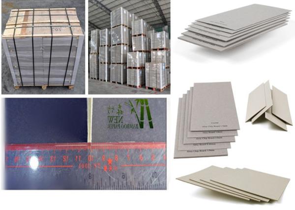 Flat and Durable Two Side Grey Color Gray Board in Pallets Package