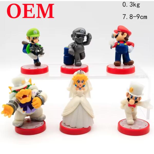 Cartoon Models Wedding Dress Series Action Figure Cake Decoration Anime Figure Toys