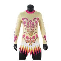 Malhas novas da ginástica rítmica do estilo/testes padrões bonitos Bodysuits da ginástica
