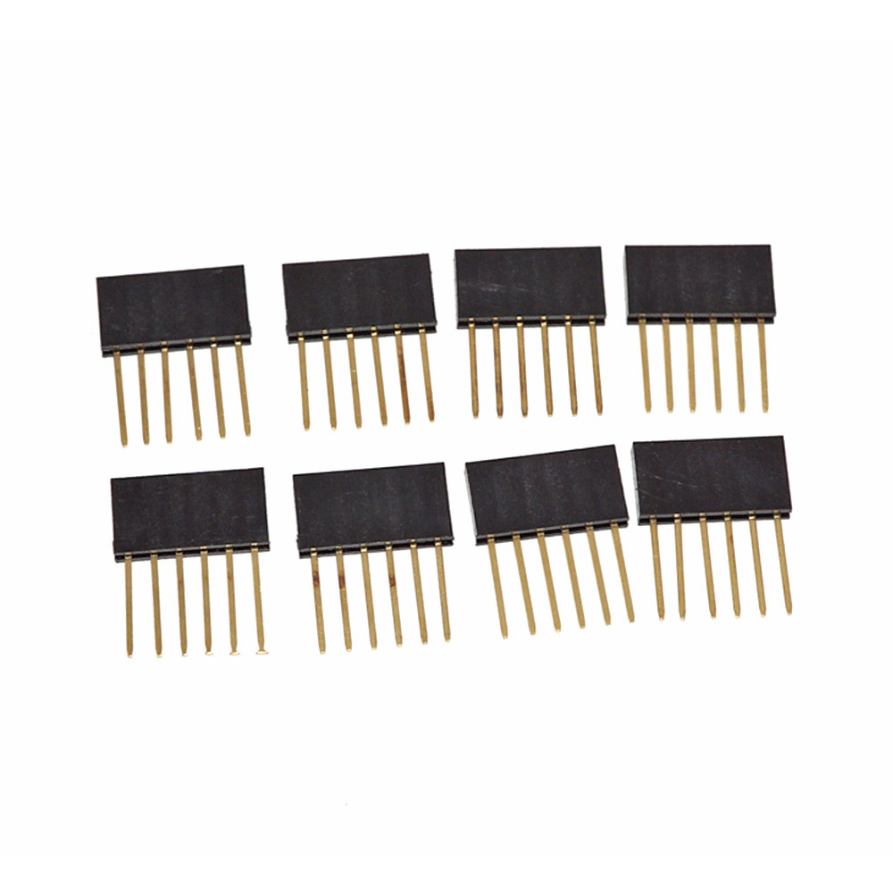 2.54mm 6 8 соединитель заголовка 10 Pin для плакировки золота экранов Arduino