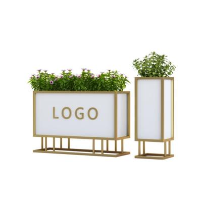 Customized Square Metal Plant Pots Outdoor Steel Rectangular Planters