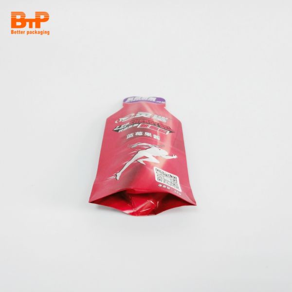 Customized Doypack 35g Blueberry Jam Strawberry Applesauce Juice  Die Cut Plastic Packaging Bags Shaped Pouches