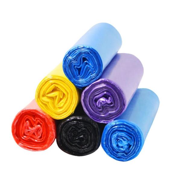 Kitchen / Bedroom Pe Garbage Bag , Lightweight Rolled Biodegradable Trash Bags