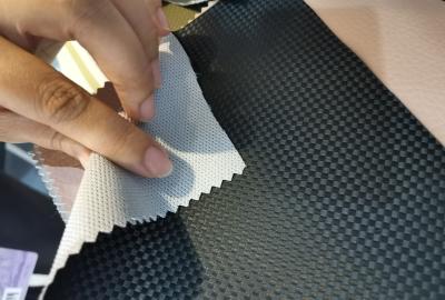Tela impermeável 3.0mm de Diamond Pattern dos bens de couro super do PVC