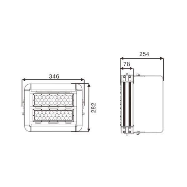 Energy Saving Outdoor Led Tennis Court Lighting 100 Watt ROHS Approved