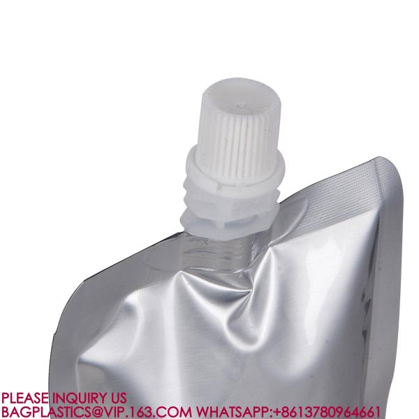 Food Packaging Bag Aluminum Foil Liquid Spout Pouch Stand Up Pouch With Spout For Liquid