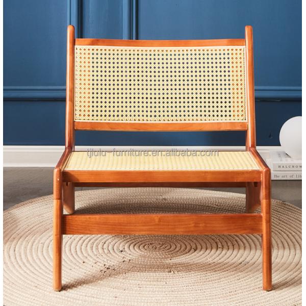 Design Classical Solid wood rattan chair with Lacquered Finish NO Folded modern nordic Lounge chair