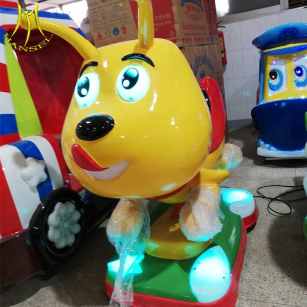 Hansel kids fiberglass car mini coin operated kiddie rides with video for game center