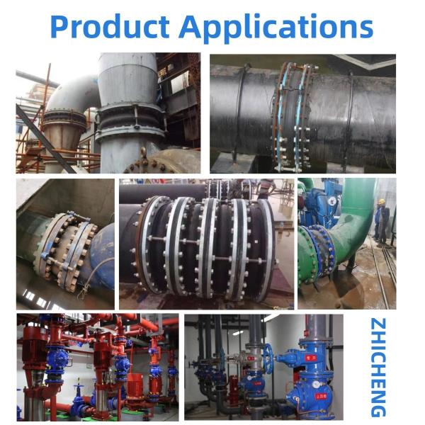 EPDM Single Sphere Rubber Expansion Joints for -30C-150C Temperature Range Acid Media