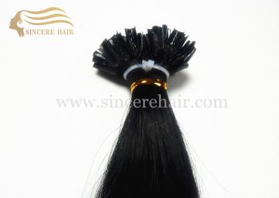 22 Italian Keratin Fusion U-Tip Hair Extensions for sale - 1.0 G Black Pre-Bonded U Tip Hair Extensions For Sale
