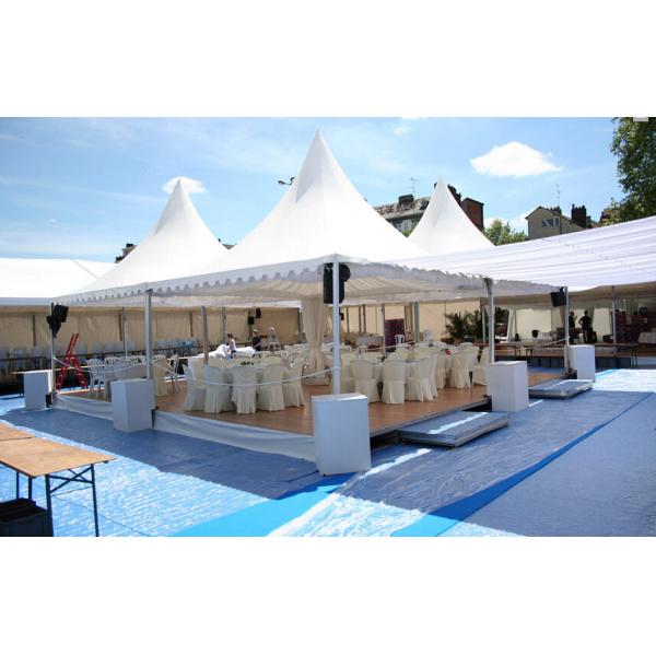 Clear Orange Pagoda Tents Canopy Party Tent DIN4102 B1/M2/B1UV - Resistant