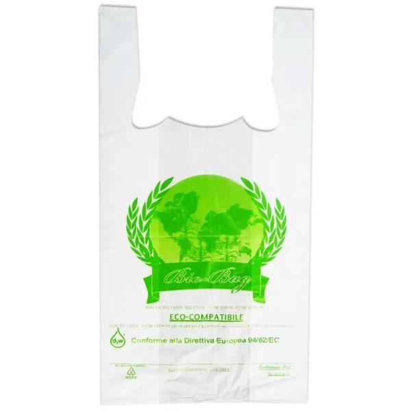 Flexiloop Handle Compostable Mailing Bag with Custom Printing PLA and PBAT Material Structure