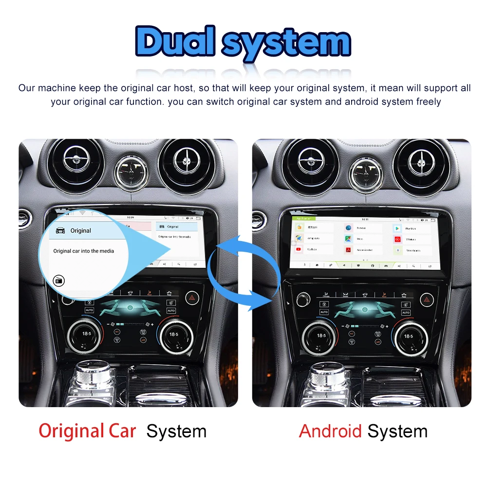 XJL XJ 351 Jaguar Stereo Upgrade 2009-2016 Android Автомобильное радио 128G Мультимедийный видеоплеер