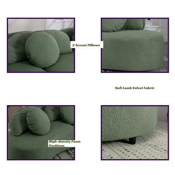 Customized Boucle Fabric Sofa White Fabric Couch Set Home Luxury