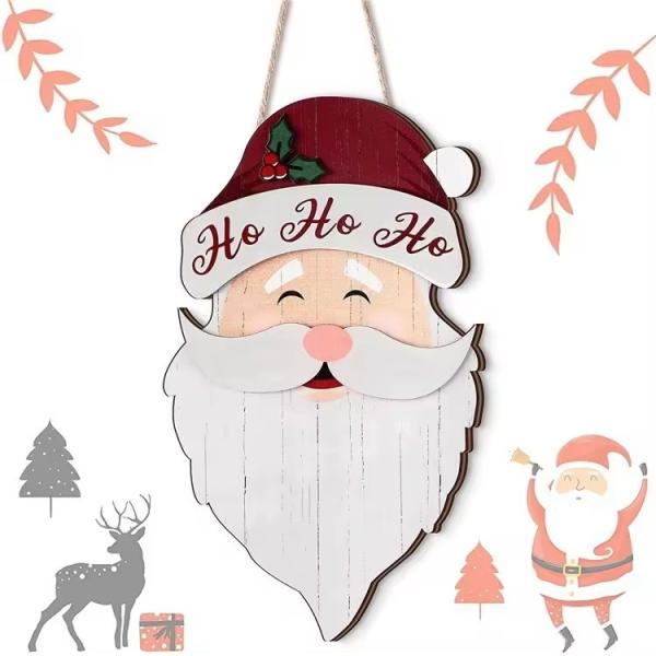 Hot selling wooden Christmas wall decorations Country farmhouse decorations
