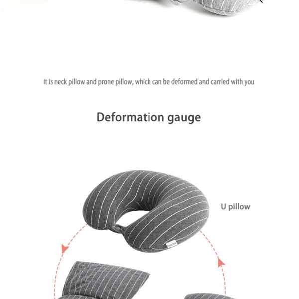 Specialty Stores Custom U-shaped Memory Foam Neck Support Pillow Set for Office and Travel