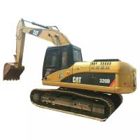 A grande máquina escavadora usada Caterpllar 20 toneladas usou o gato 320