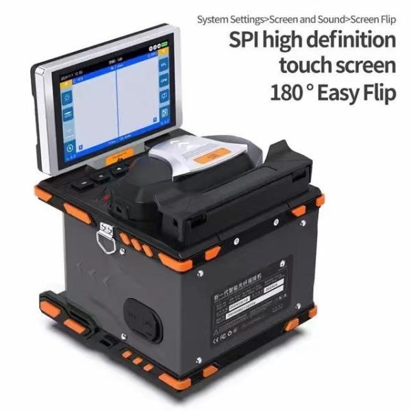 M5 Fiber Fusion Splicer 4 Motor Core Alignment Mini Optical Fiber Welding Machine For Ftth