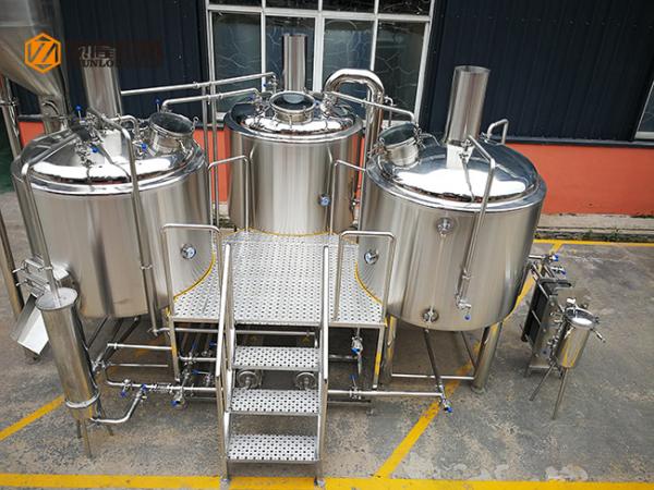 10 Bbl Industrial Beer Brewing Equipment , Mini Beer Brewery Equipment
