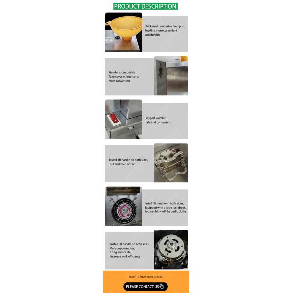 Multifunctional Multi-Function Industrial Shock Absorber Machines Black Garlic