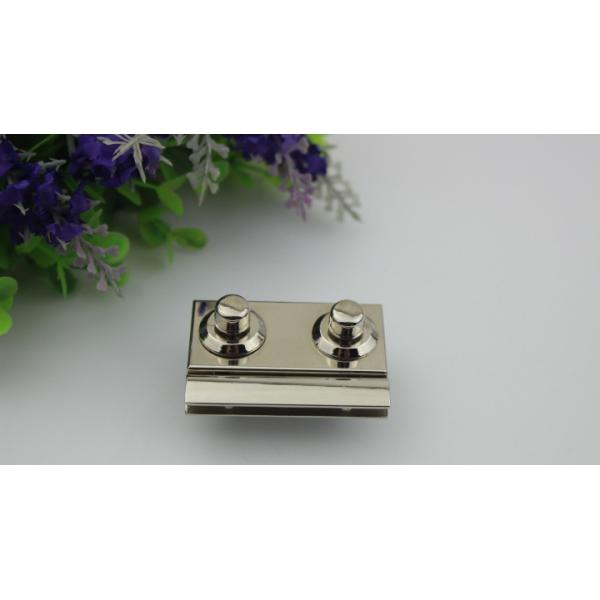 Hot Sale Durable Nickel Color Metal Press Lock Clasp Purse Closure Squeeze Turn Lock