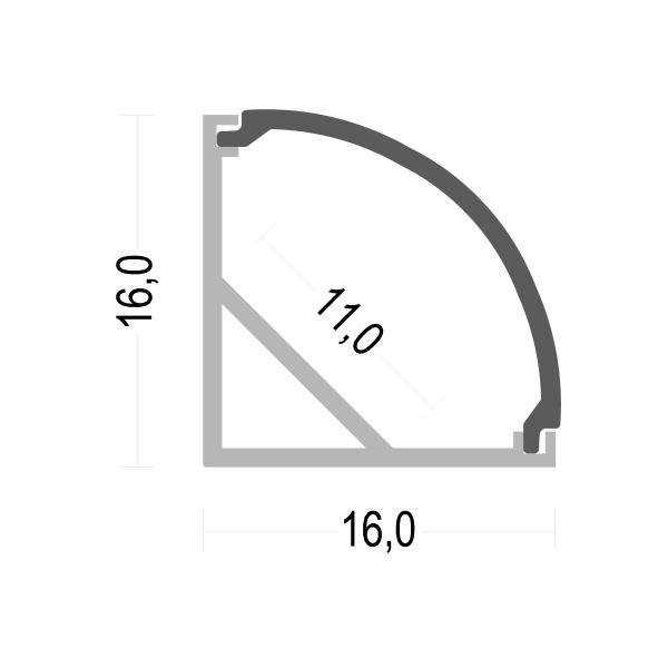 Led aluminum channel 45degree 90degree LED Corner Aluminium Profile