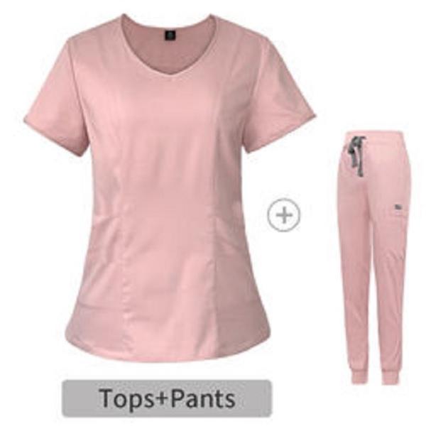 factory custom new products  pink scrub sets women best designs fashion clothes