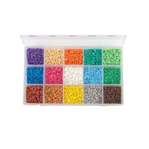 Elastic Practical EPDM Crumb Rubber , Anti Corrosion Playground Pellets