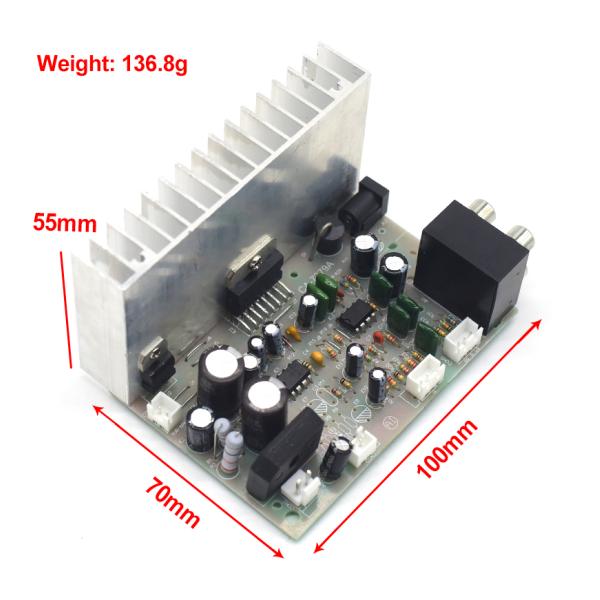Professional Digital Subwoofer Amplifier Board 2*38W AC/DC 12V with TDA7379