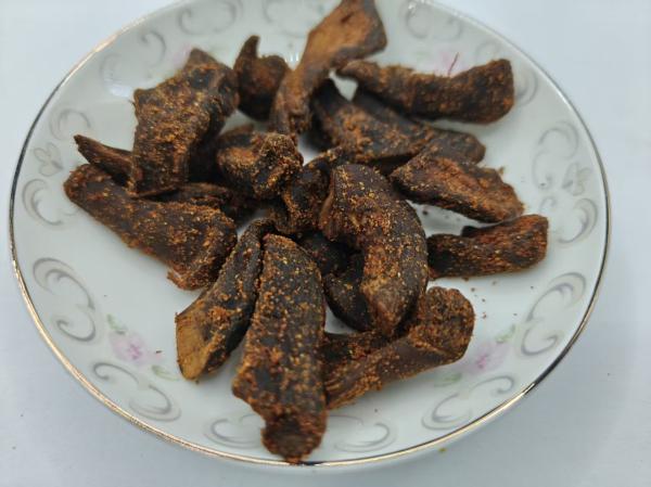 Spicy Mushroom Jerky Ultimate B2B Snack Natural Flavorful Ingredients
