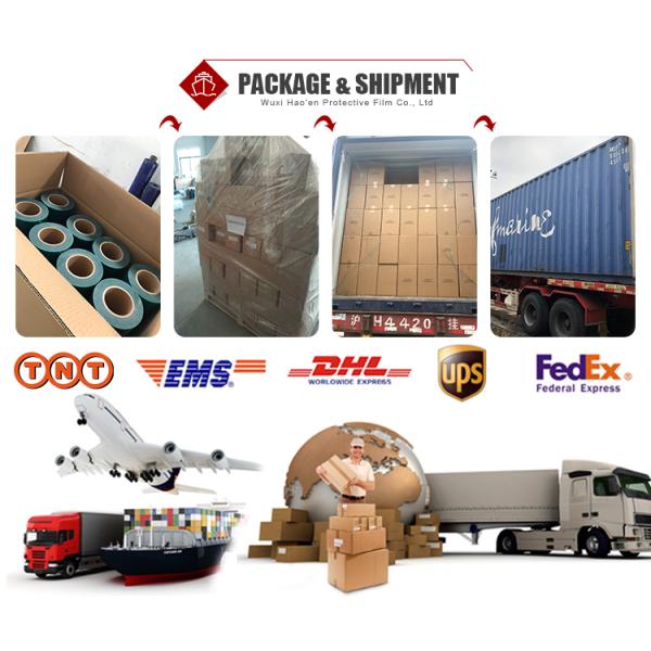 Настраиваемая ПЭ черно-белая клейкая защитная пленка для алюминиевой сэндвич-панели