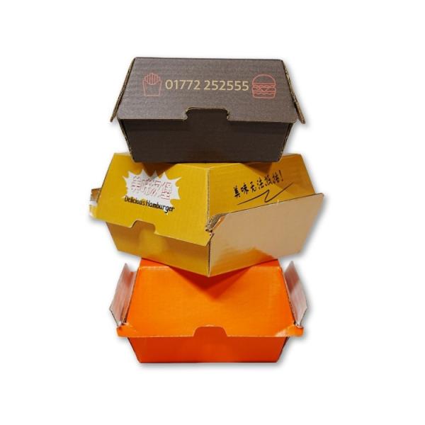 Wholesale and customization of food grade fast food burger boxes